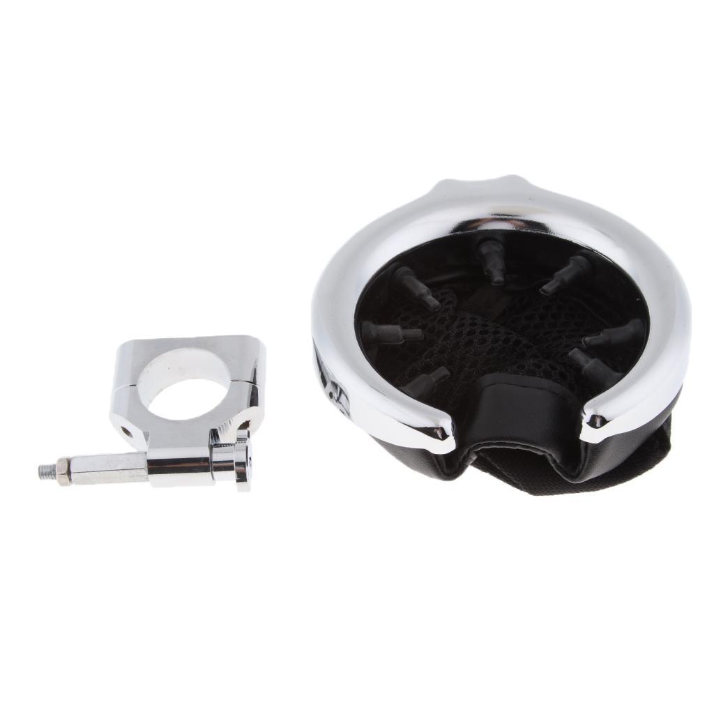 Motorbike Cup Holder Handlebar Mount with Basket for