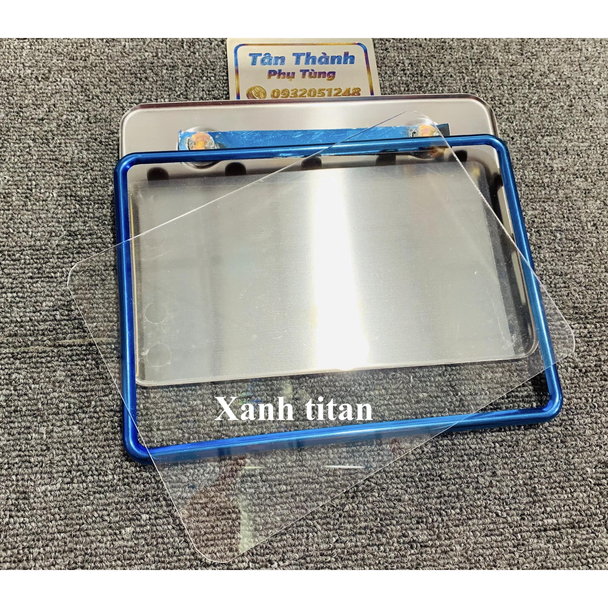 Biển số dành cho xe máy: titan, vàng, inox, 7 màu dày, đẹp -Loại 2 phân
