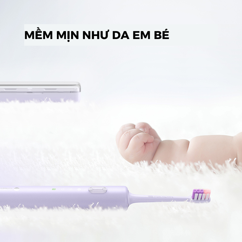 Bàn Chải Điện Dr Bei sóng sonic làm đen vàng, tím vàng  trắng răng  sạch mảng bám