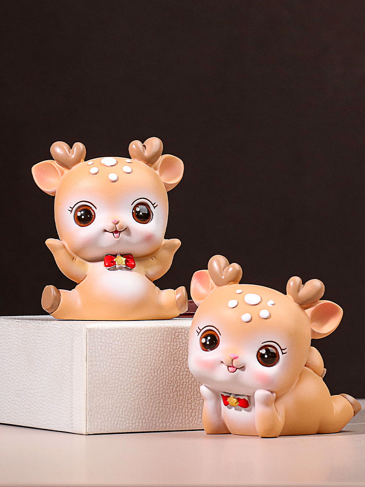 Bộ 04 chú Hươu con màu nâu đáng yêu
