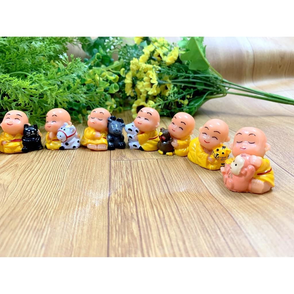Full Set Bộ Tượng Chú Tiểu 12 Con Giáp Tài Lộc