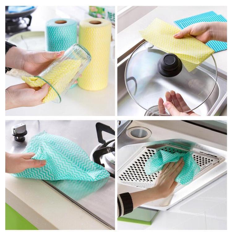 Khăn Lau Đa Năng Homeeasy cuộn 50 miếng