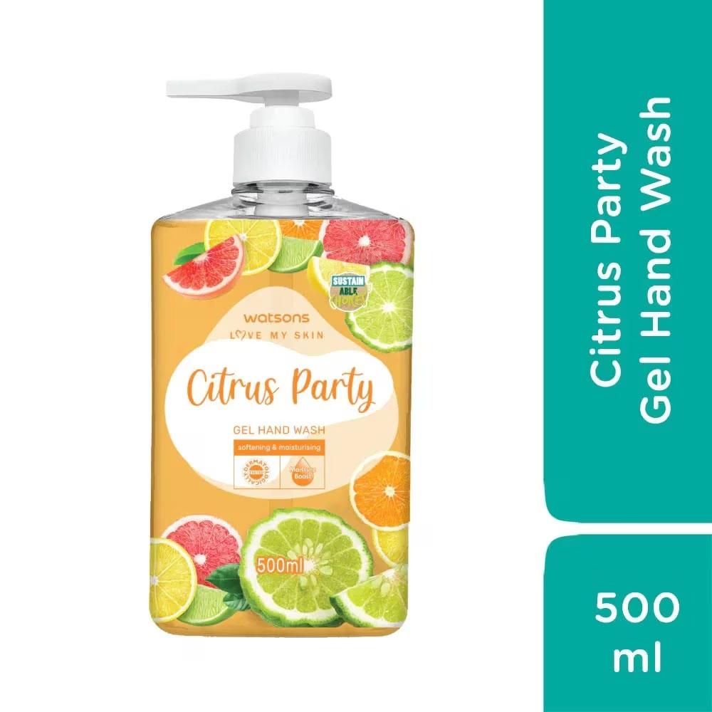 Gel Rửa Tay Watsons Love My Skin Citrus Party Gel Hand Wash 500ml