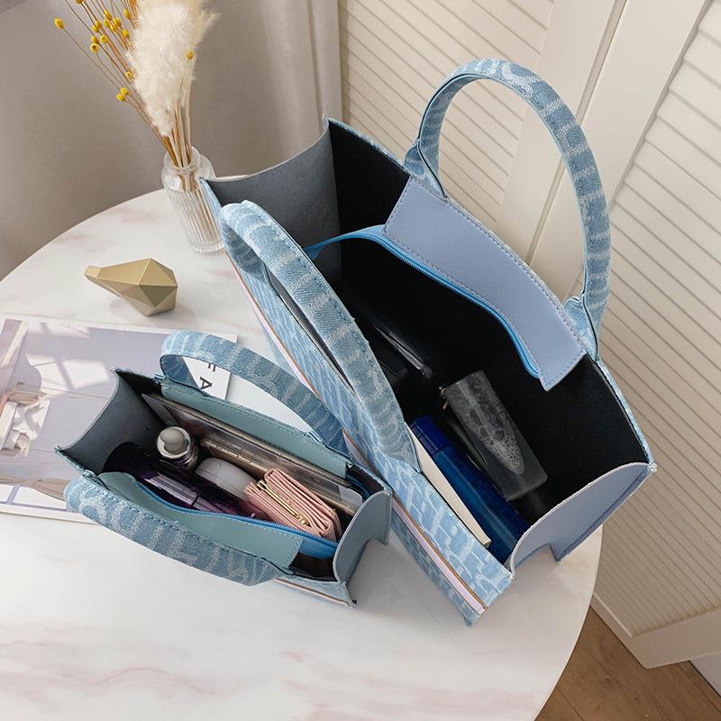 Chất Vải Bố Nữ Túi Xách Tay Công Suất Lớn Tote Túi Thiết Kế Thời Trang Nữ Túi Xách Nữ Túi Mới
