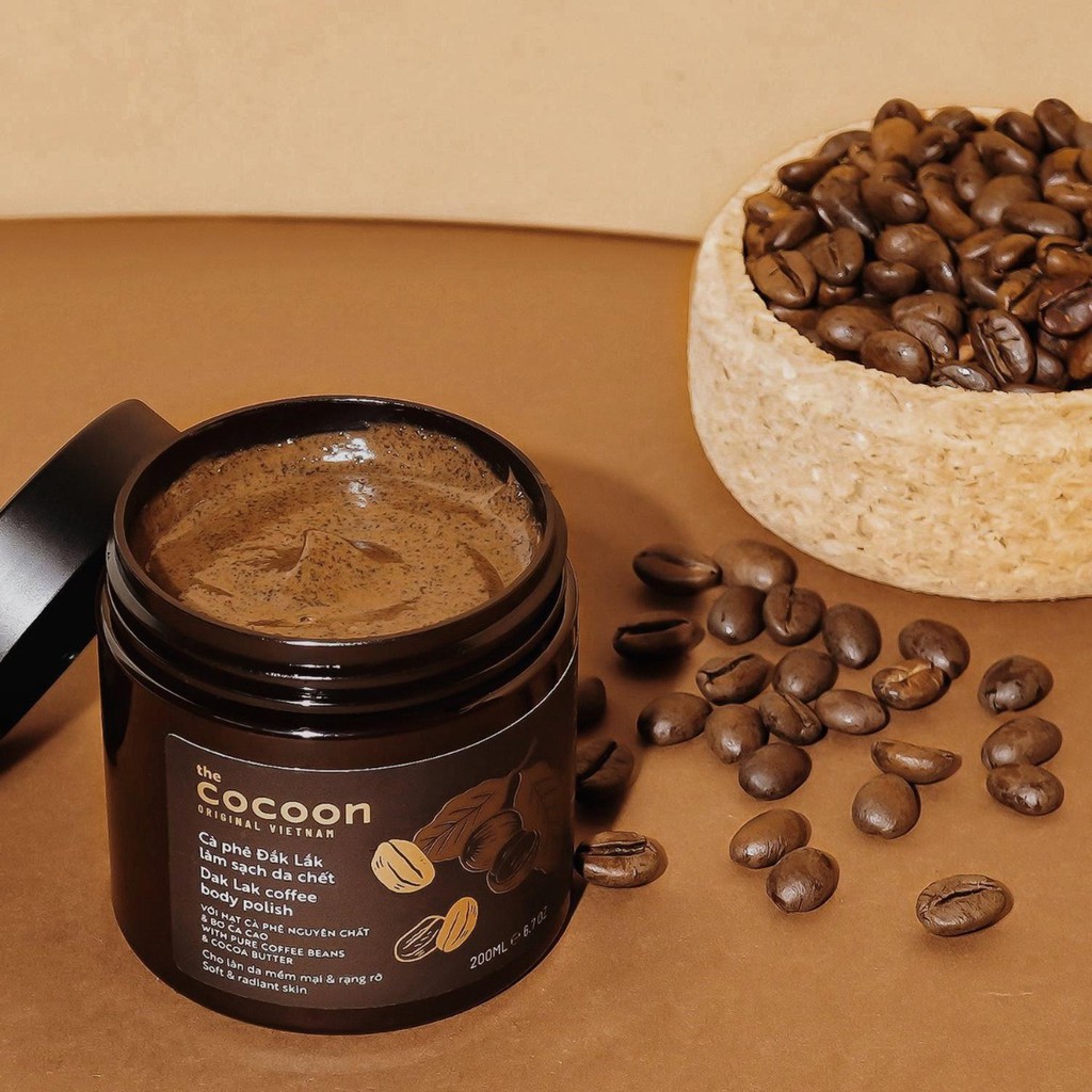 Tẩy tế bào chết Cocoon Dak Lak Coffee Body Polish 200ml