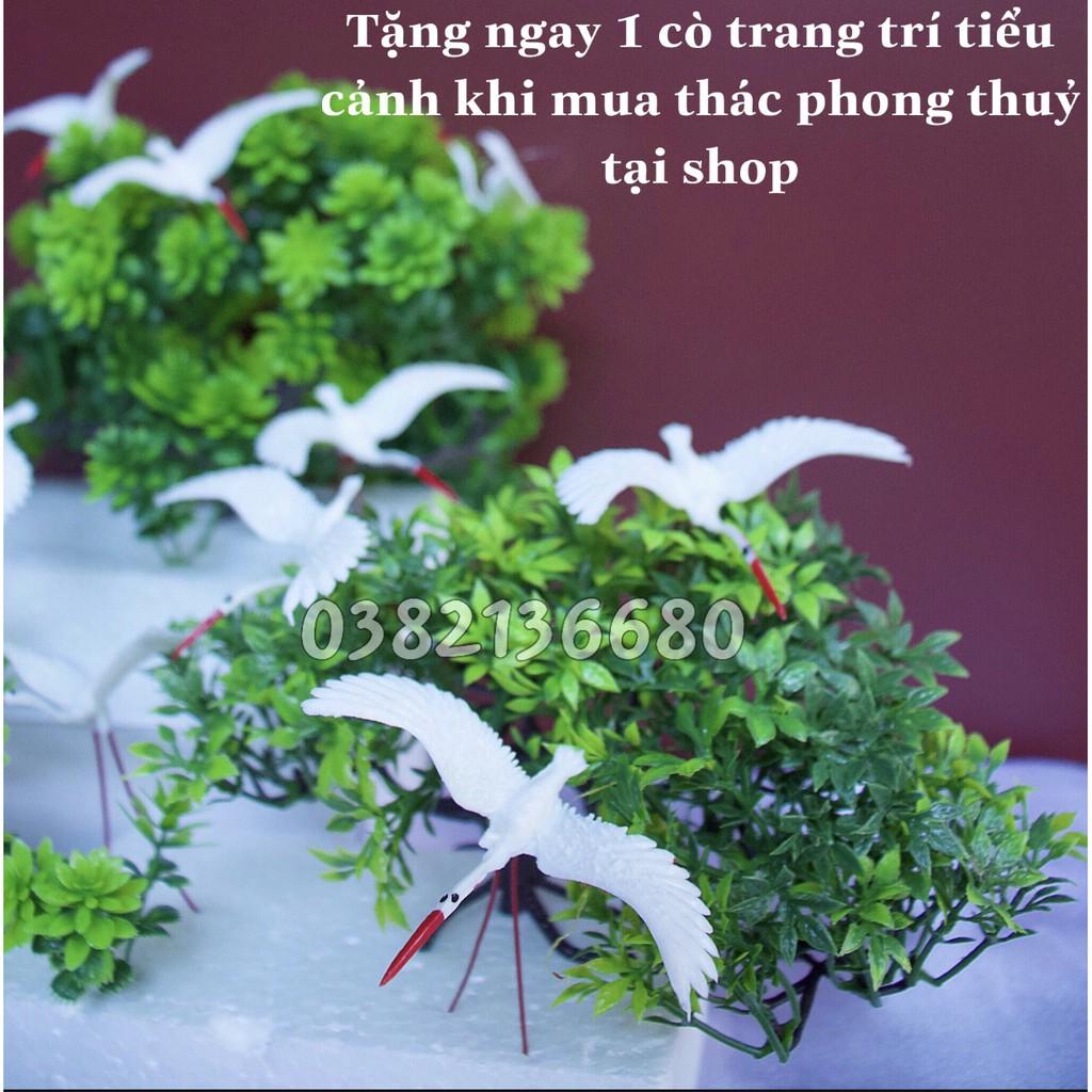 Thác nước phong thuỷ+tạo khói+bể cá mini