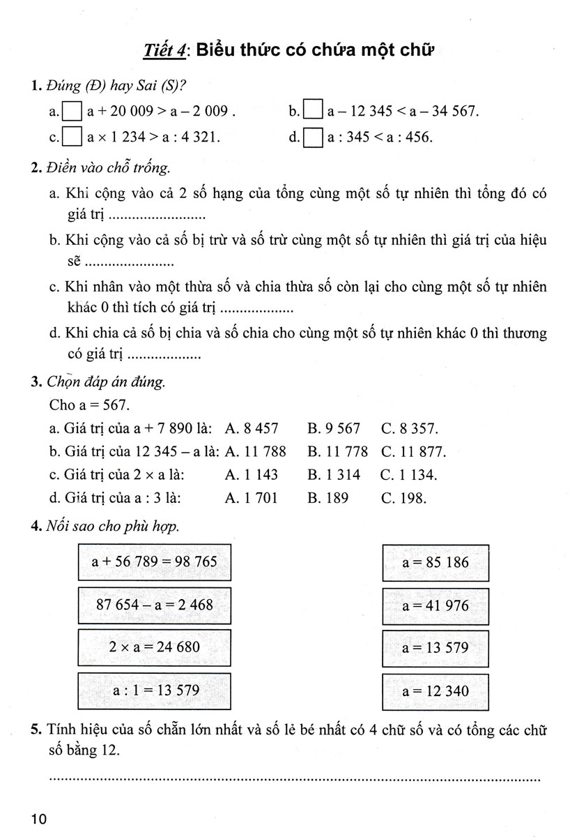 Bài Tập Hay Và Khó Toán 4 - Tập 1 _HA