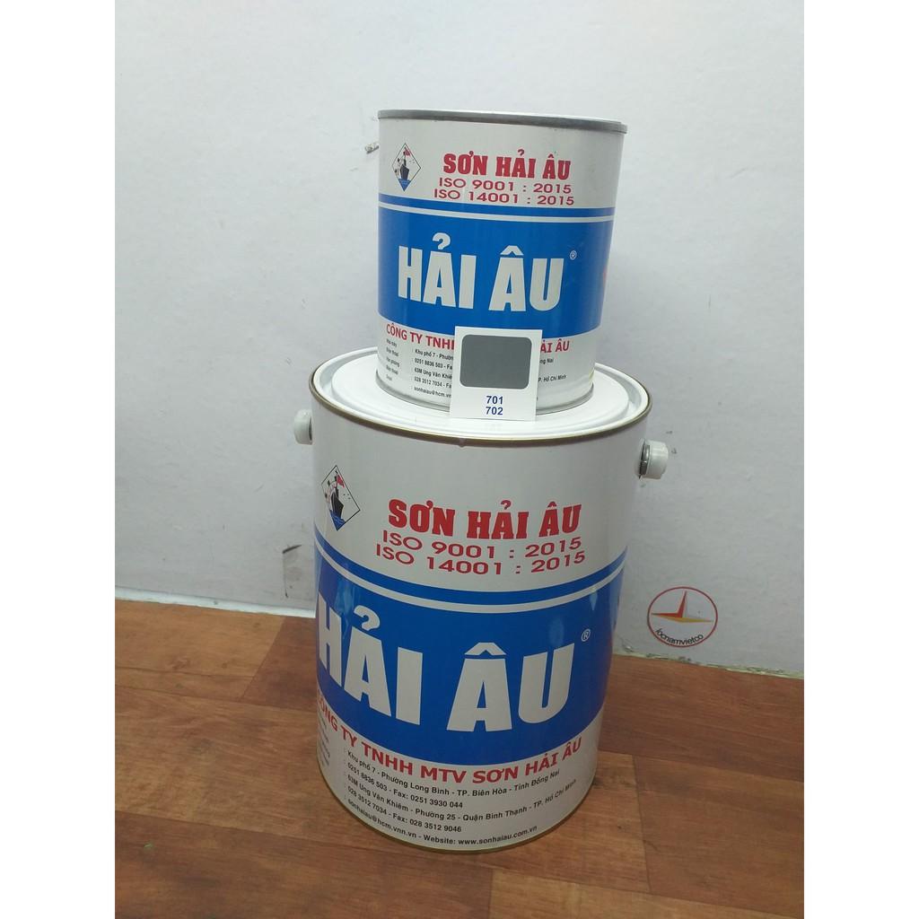 Sơn Epoxy Hải Âu màu  xanh lá mạ EP3 256 bộ 1L