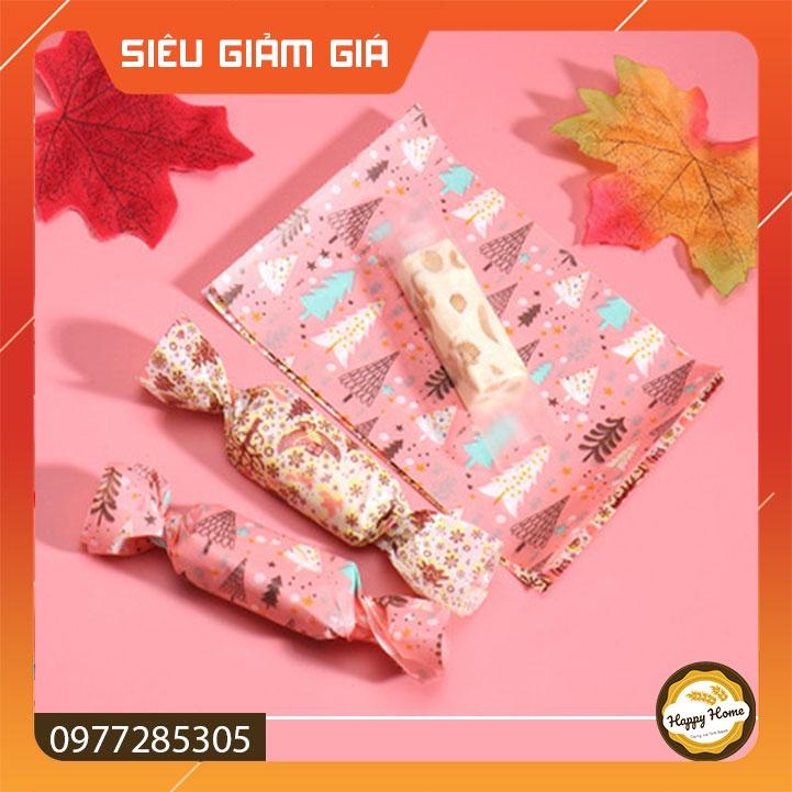 Giấy gói kẹo Nougat SET 100 hình cây thông nô en xinh xắn