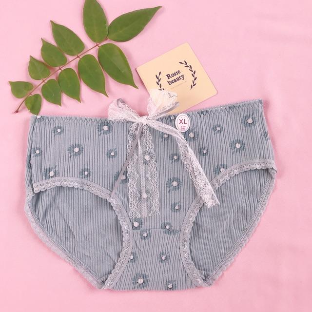 Quần lót nữ, quần lót cotton hoa cúc dễ thương siêu hot QC/97