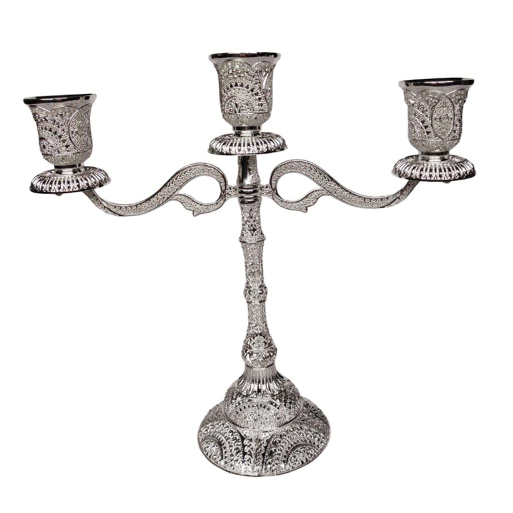 Antique Style Candle Holder Bronze Candelabra For Wedding Party Votive