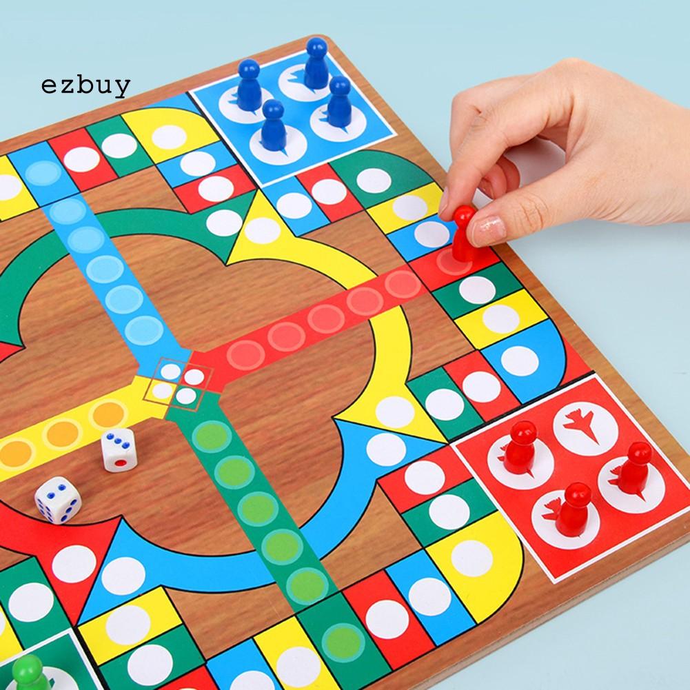 Bộ Đồ Chơi Ludo Go Bằng Gỗ 3 Trong 1