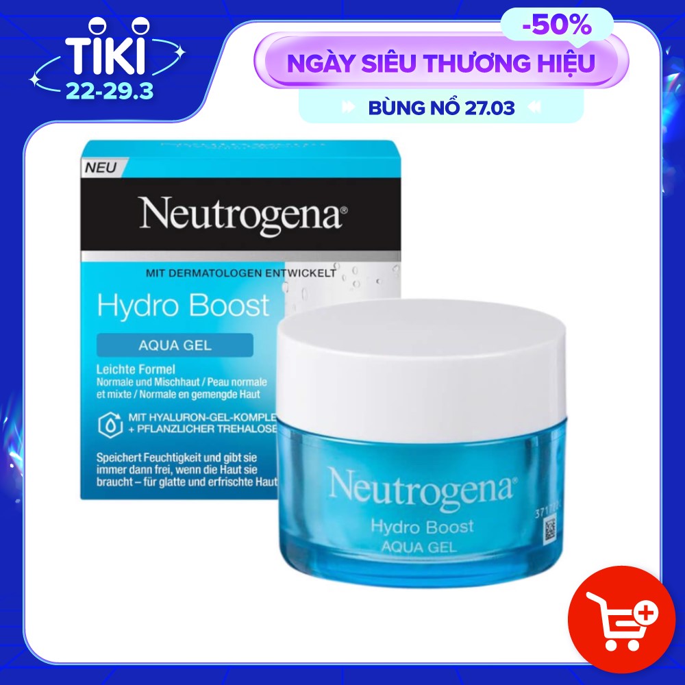 (Package mới) Dưỡng ẩm da dầu Neutrogena Hydro Boost Water Gel - 50ml