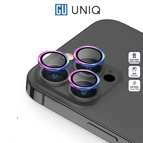 Kính dán camera UNIQ Optix Lens Protector For iPhone 13 Pro/ 13 Pro Max bảo vệ ống kính khỏi bụi, trầy xước, dấu tay Hàng Chính Hãng