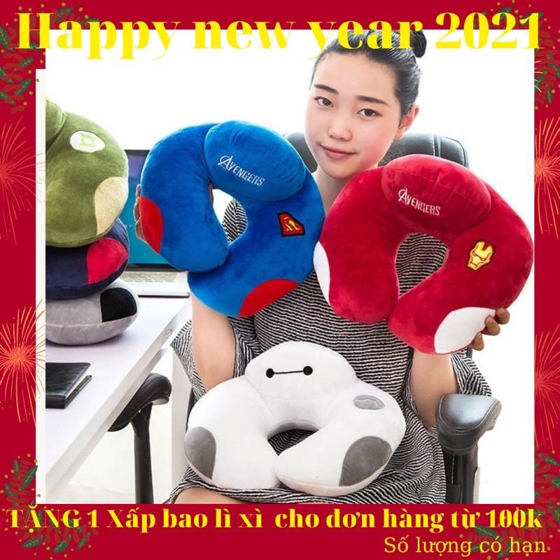 Gối Kê Cổ Chữ U có Tựa Nhỏ Hình Siêu Anh Hùng Baymax