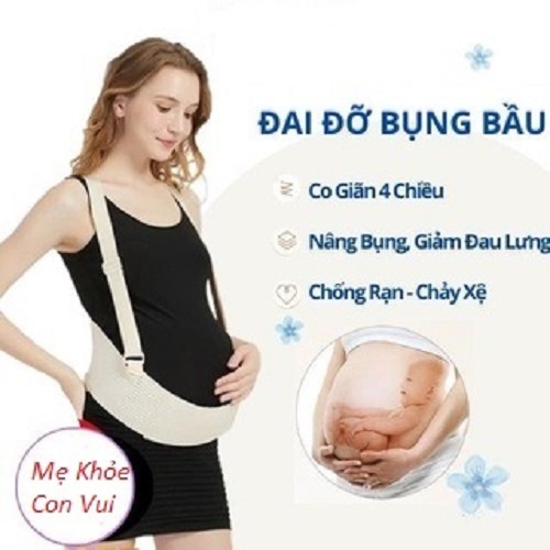 Đai nâng đỡ bụng bầu co giãn 4 chiều- An Toàn - Giảm đau mỏi lưng rạn bụng