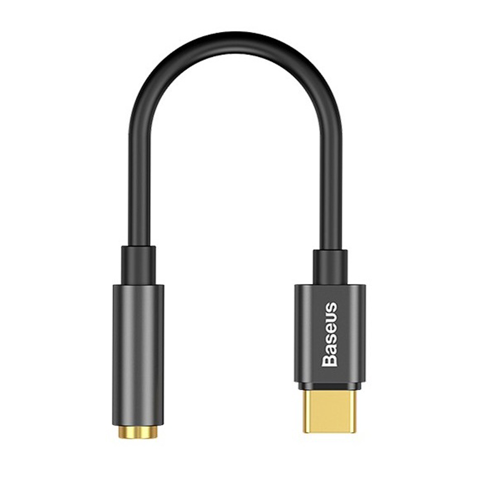 Bộ chuyển đổi Baseus L54 Type-C sang 3.5mm hỗ trợ truyền âm thanh 24-bit thiết kế nhỏ gọn - Hàng chính hãng