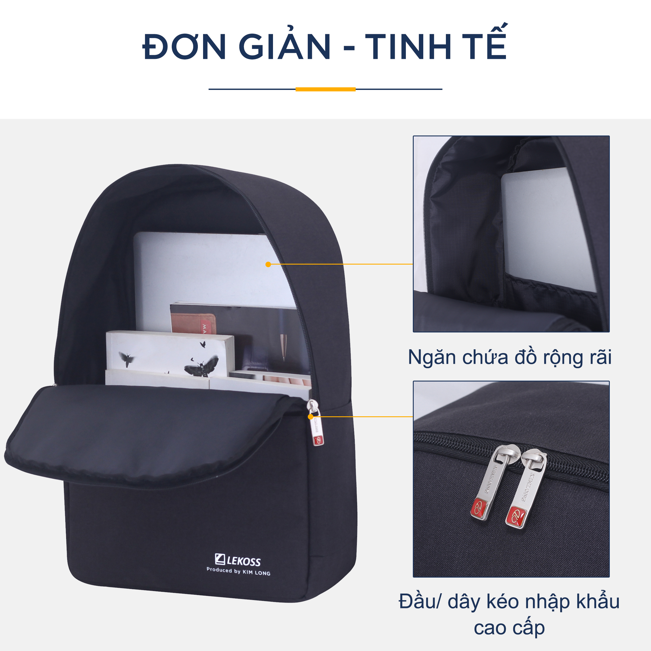 Balo Nam Đi Học Nam Nữ Thời Trang Nhỏ Gọn L501-13