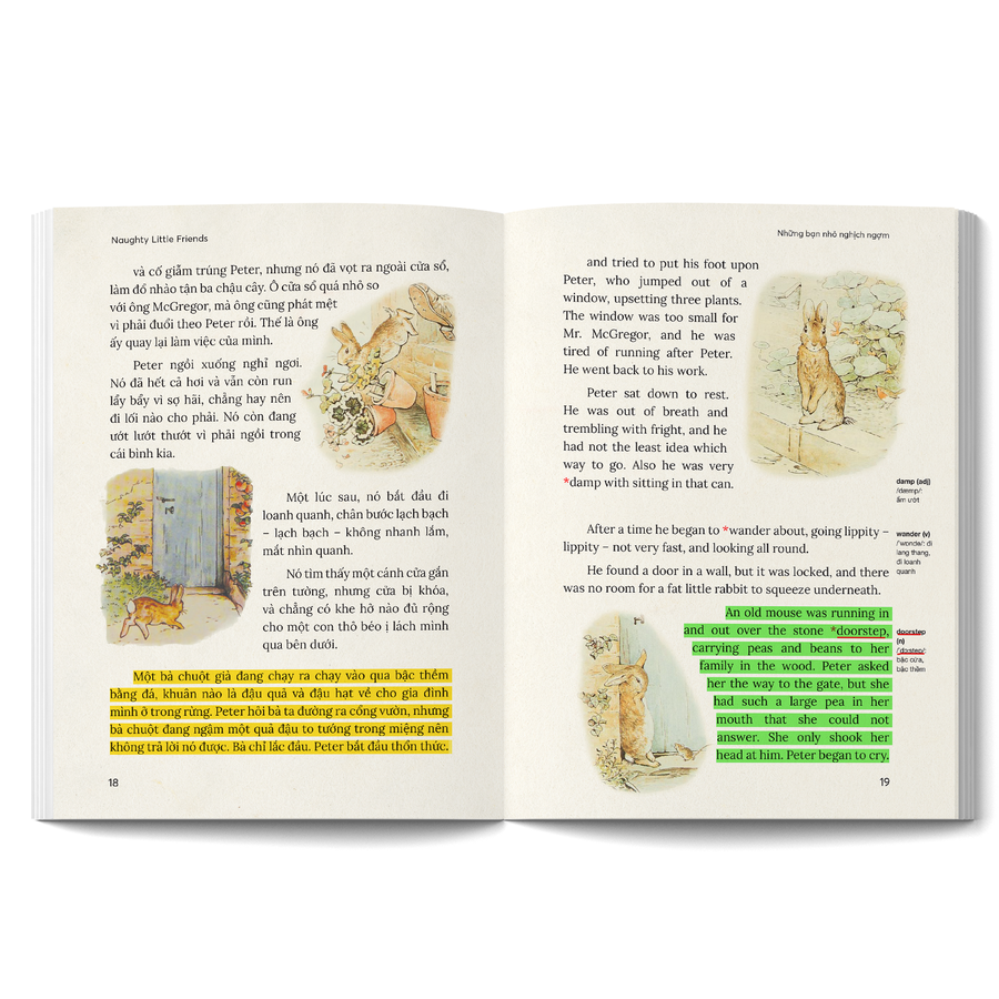 Sách - Thế Giới Của Thỏ Peter - The World of Peter Rabbit - Sểnh Nhà Ra... Thất Thểu - Out Of Door... Oh No More! - Song Ngữ