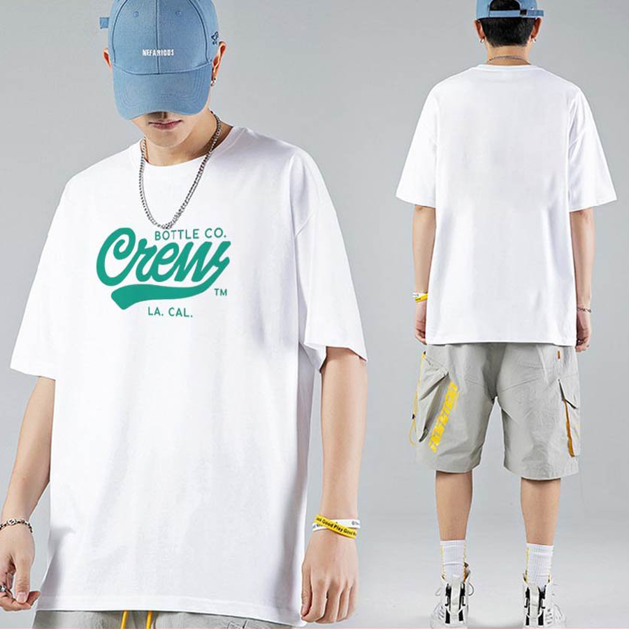 Áo Thun Đôi Tình Nhân In Chữ Crew