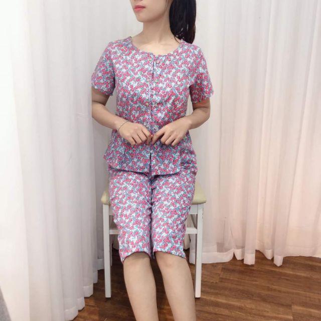 Đồ bộ mặc nhà perlum xinh rẻ 2 màu ảnh thật