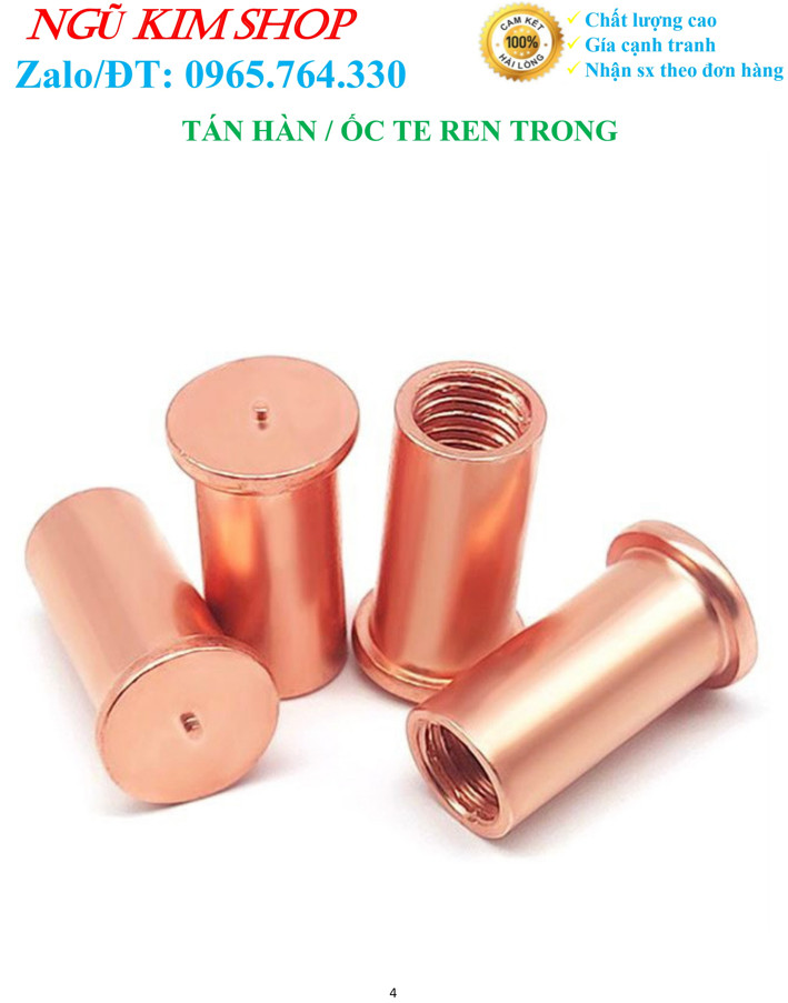 ECU HÀN _ TÁN HÀN _ ỐC TE REN TRONG M8