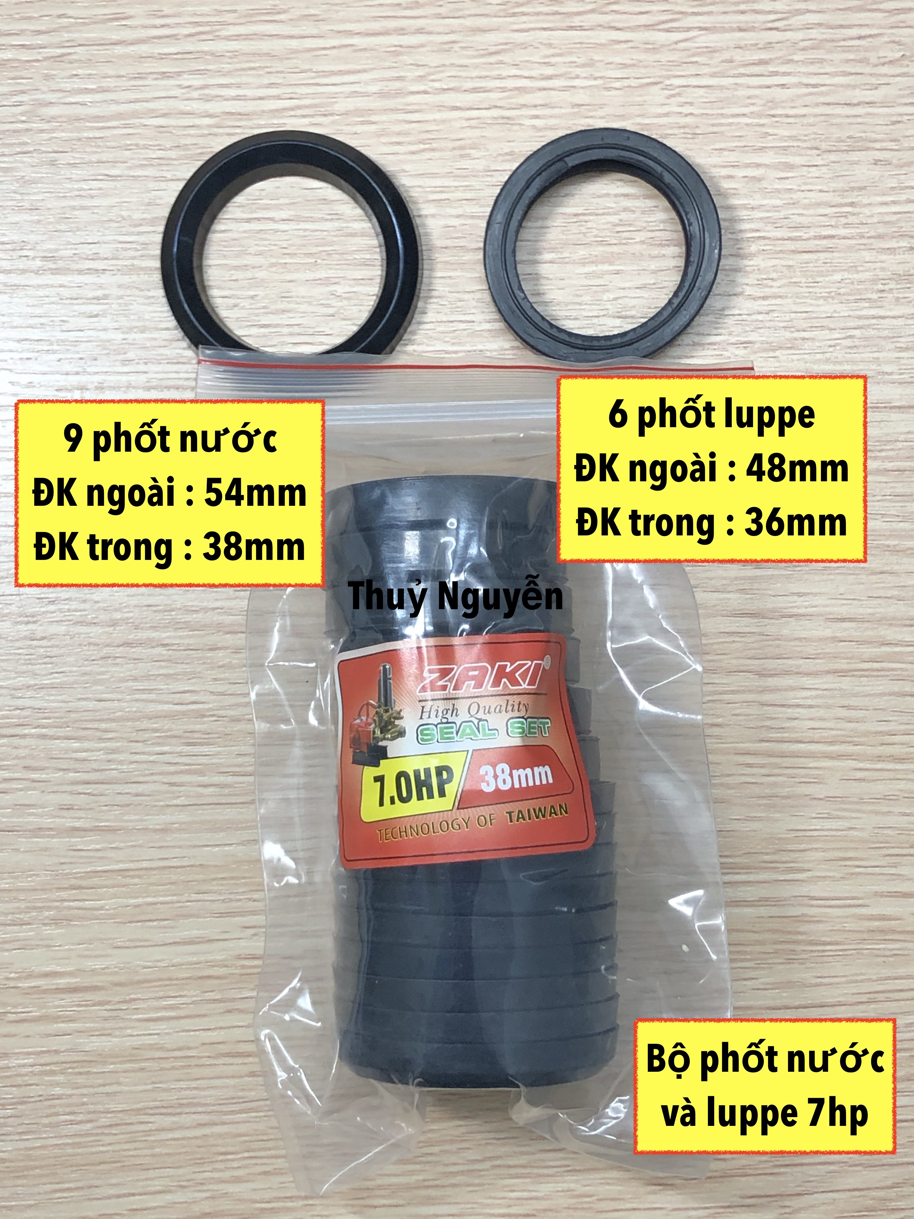 Bộ phốt nước và luppe máy rửa xe 1hp, 1,5hp, 2hp, 3hp, 5hp, 7hp, 10hp. Hàng loại tốt theo tiêu chuẩn Đài Loan