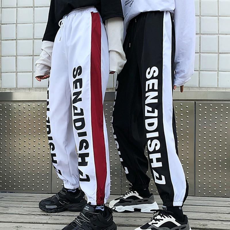 Quần Dài Nữ Ống Rộng Thời Trang Phong Cách Harajuku