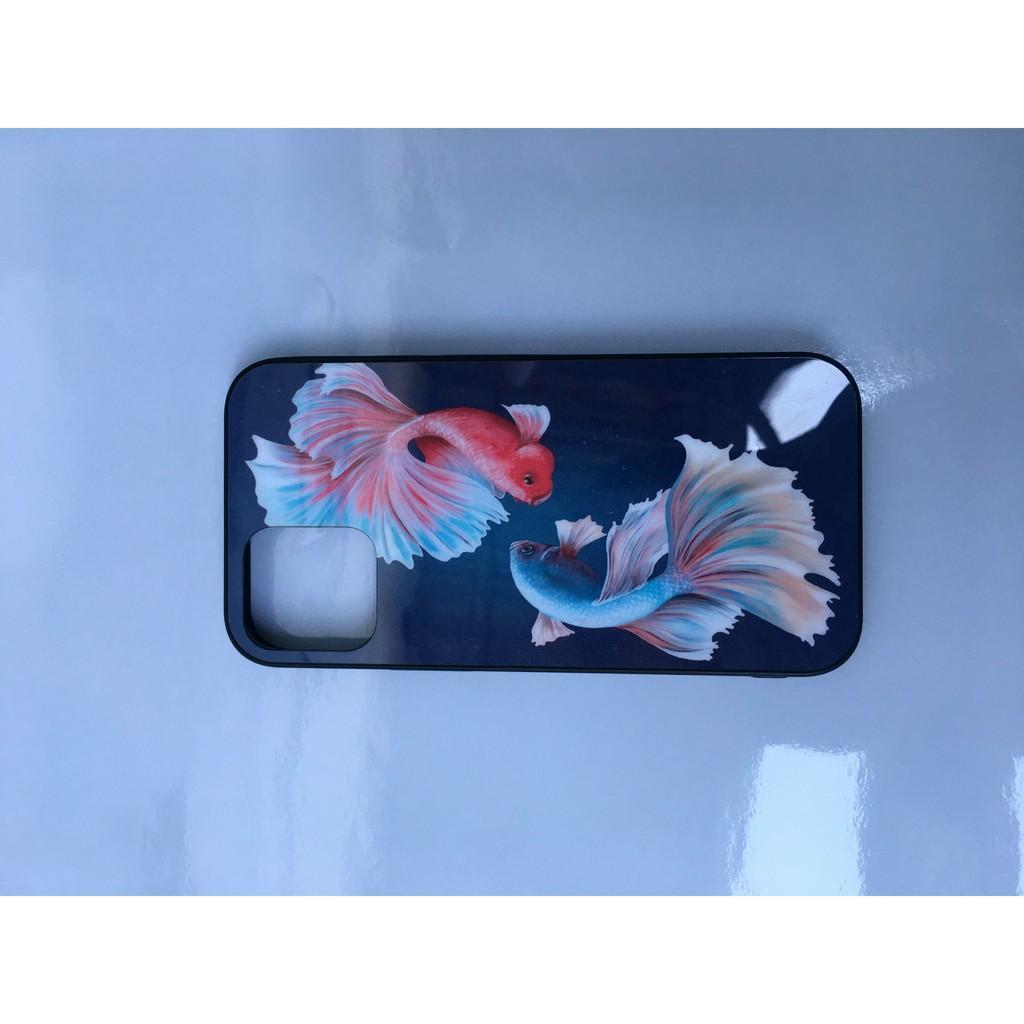 Ốp điện thoại mặt kính cường lực dành cho iphone 12 / 12 pro / 12pro max