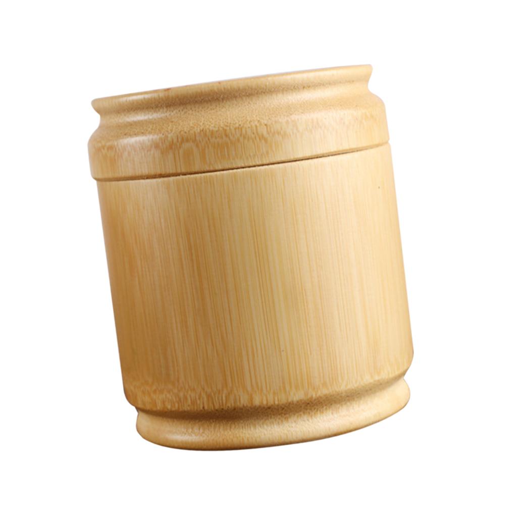 Handmade Tea Box Bamboo Storage Box Tea Canister Lid Kitchen Storage Jars S