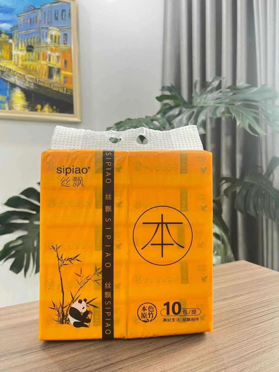 Phụ kiện nhà bếp -Combo 10 bịch giấy ăn Labubu 300 tờ  - 4 lớp / 1 gói siêu mềm mại siêu dai tiết kiệm và an toàn