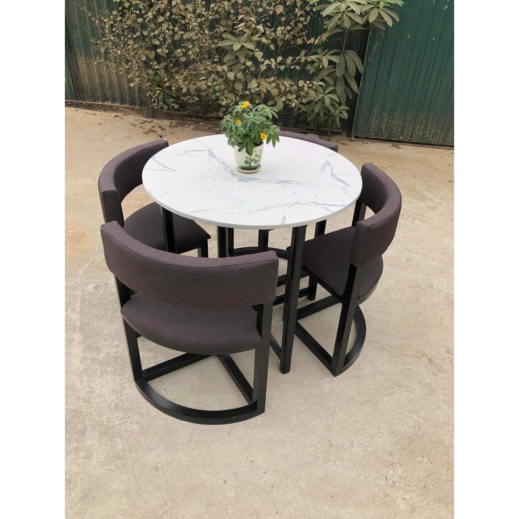 Bộ bàn ăn tròn Tiết Kiệm Diện Tích cao cấp . KT 80cm- cao LH: 0981.266.471