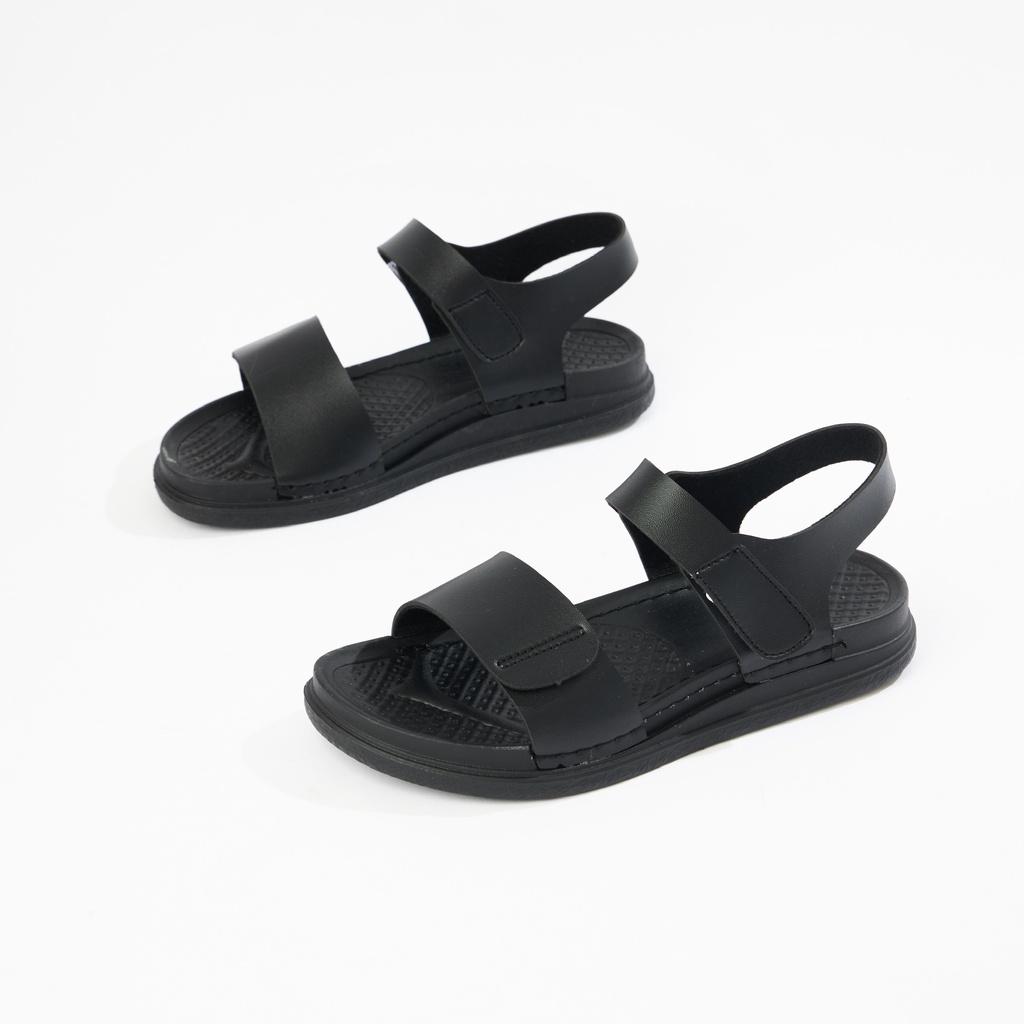 Giày sandal nữ MWC 2973 - Giày Sandal Quai Ngang Bản To Quai Dán Cách Điệu Thời Trang