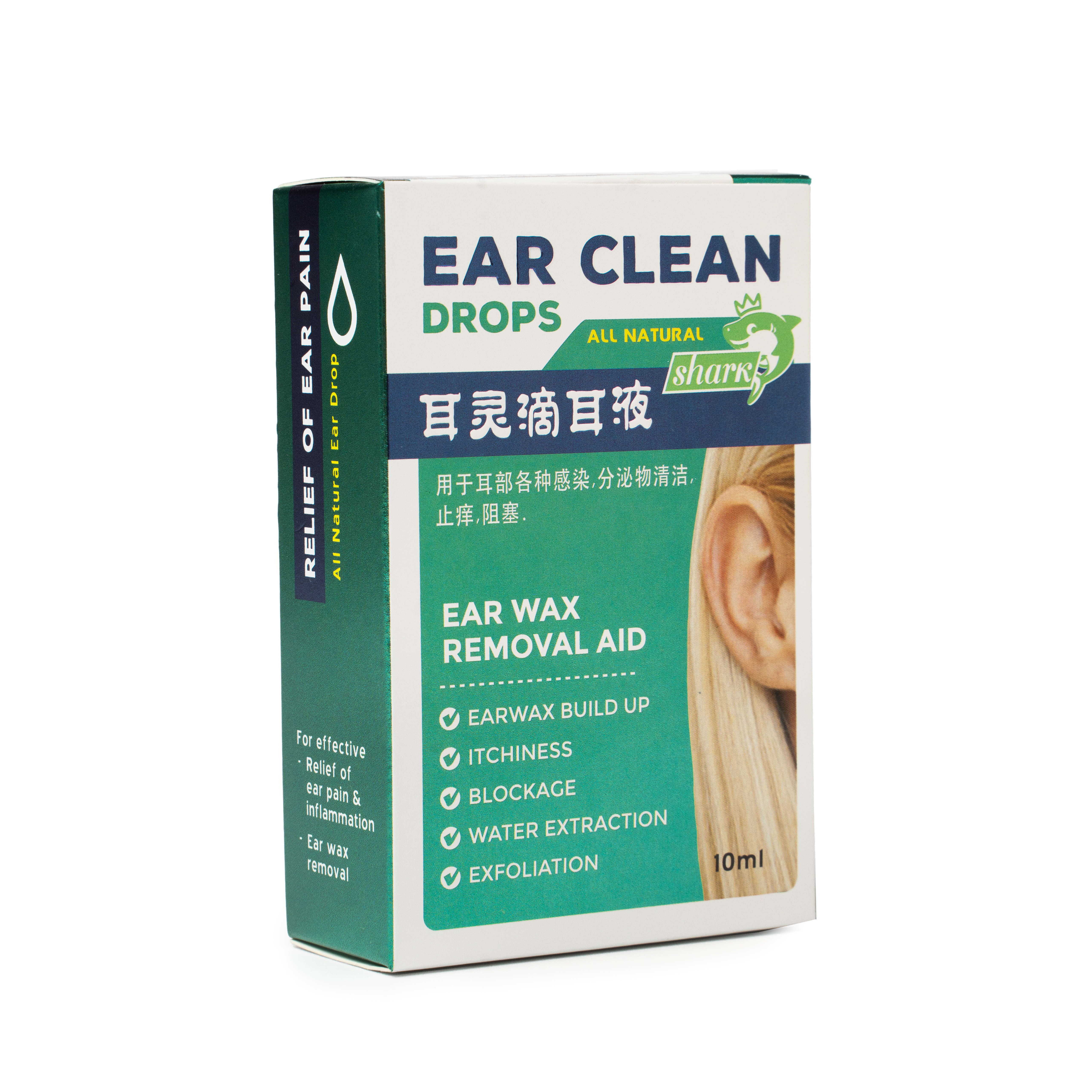 Thuốc Nhỏ Làm Sạch Tai Ear Clean Drops 10ml Thương Hiệu Singapore Giúp Giảm Đau Giảm Ngứa Và Ngăn Ngừa Viêm Tai