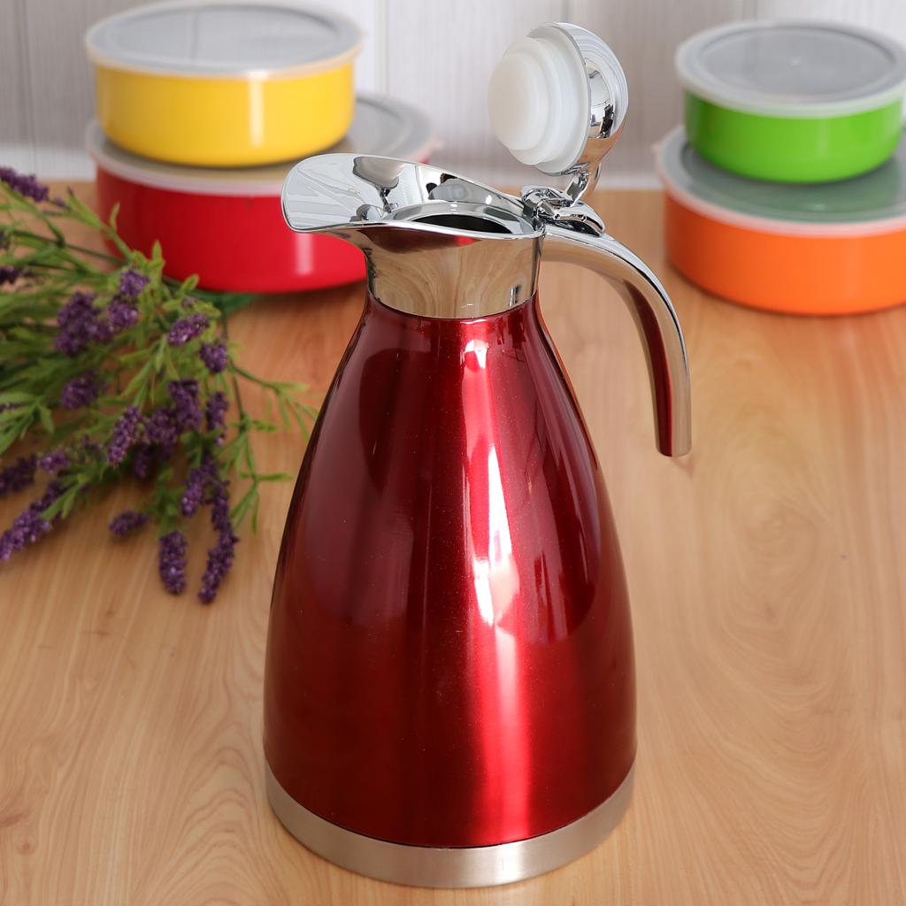 2Color 1.5L Stainless Vacuum Insulated Coffee Carafe Pour Over Coffee Kettle