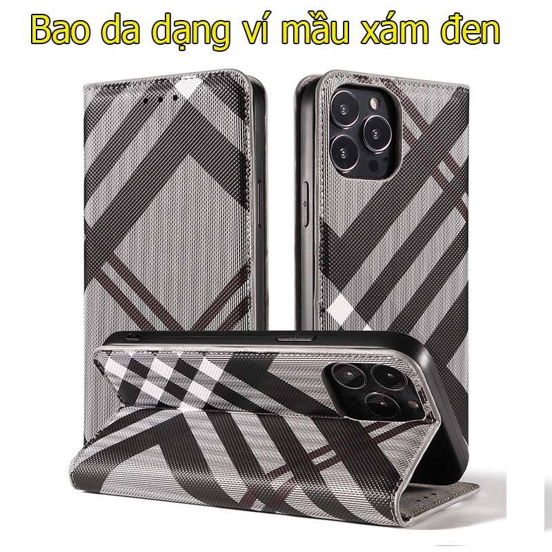 Bao da dạng ví cao cấp cho iPhone 14 pro max/ 14 pro/13 pro max