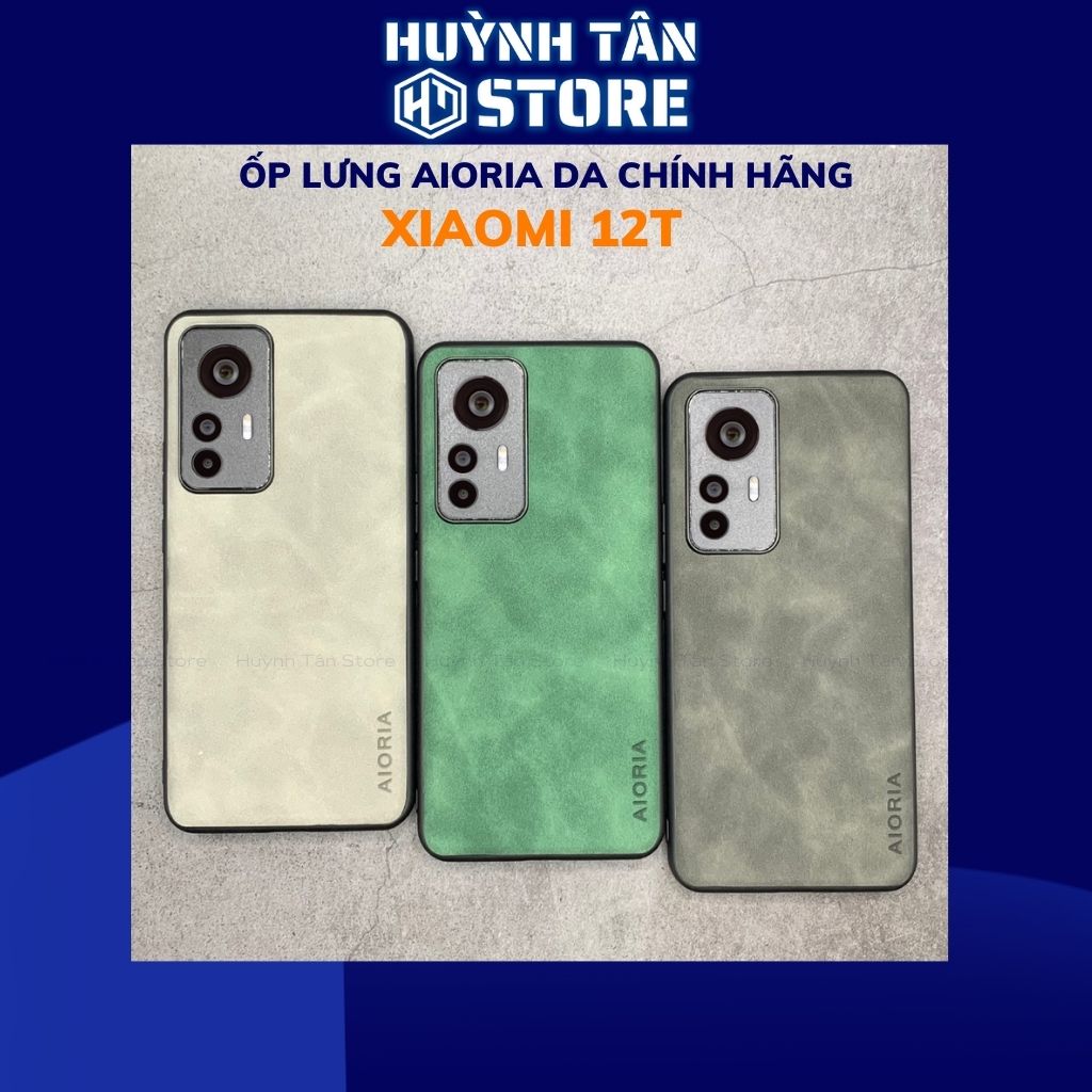 Ốp lưng mi 12t chống bám vân tay bảo vệ camera AIORIA DA phụ kiện điện thoại huỳnh tân store