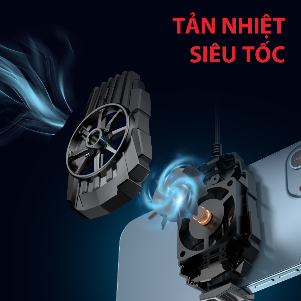 Quạt Tản Nhiệt Điện Thoại Gamen GMR01 Tản Nhiệt Nhanh Nhỏ Gọn - Hàng Chính Hãng