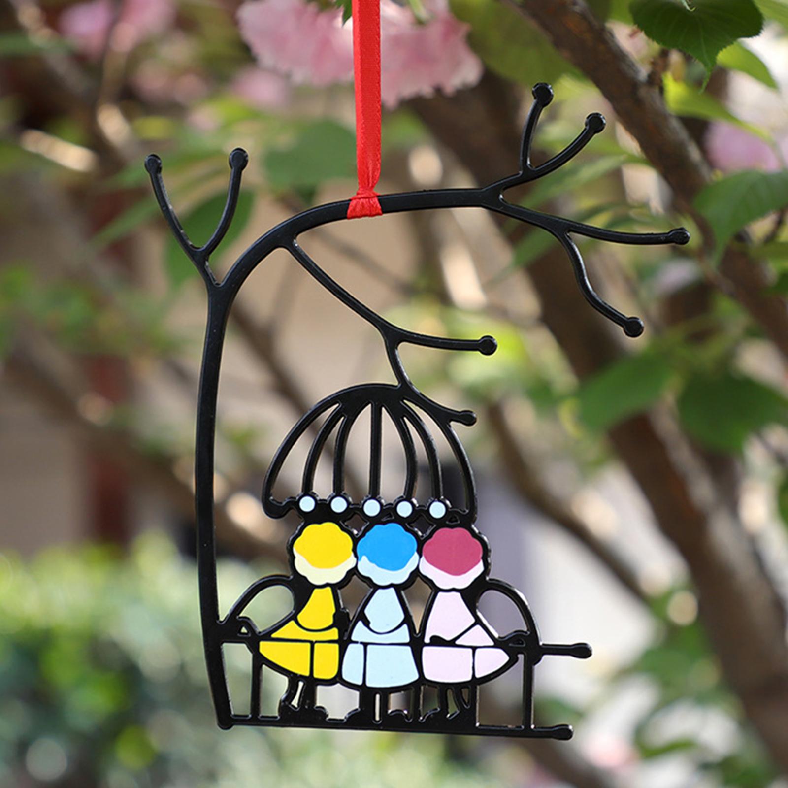 Suncatcher with Love Window Panel Pendant Hanging Decor