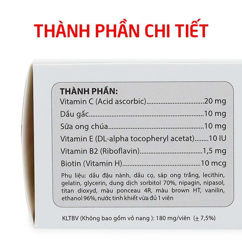 Biotin HD New - HDPHARMA - Cho Mái Tóc Khỏe Và Làn Da Sáng (Hộp 100 Viên)