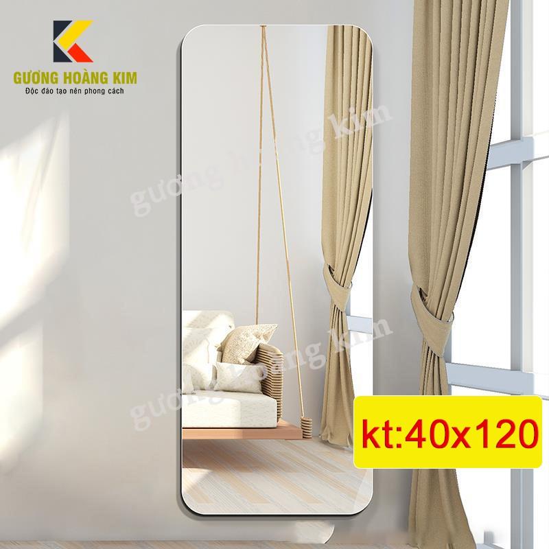 Gương soi toàn thân dán, treo tường cao cấp kích thước 40x120cm - Mirror