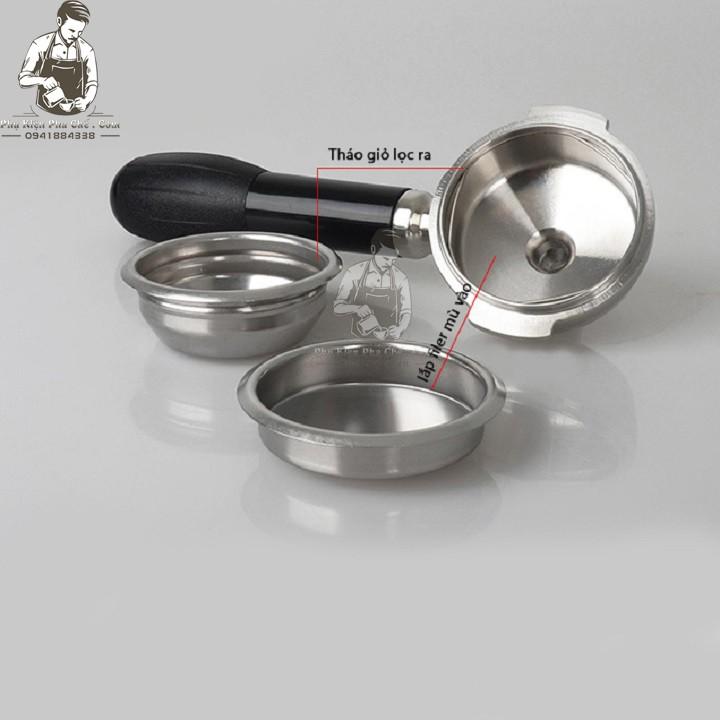 Ư Phin Mù Inox Vệ Sinh Máy Pha Cà Phê Size 51mm, 53mm, 58mm - Filter Mù inox - Phin Mù Cao Su