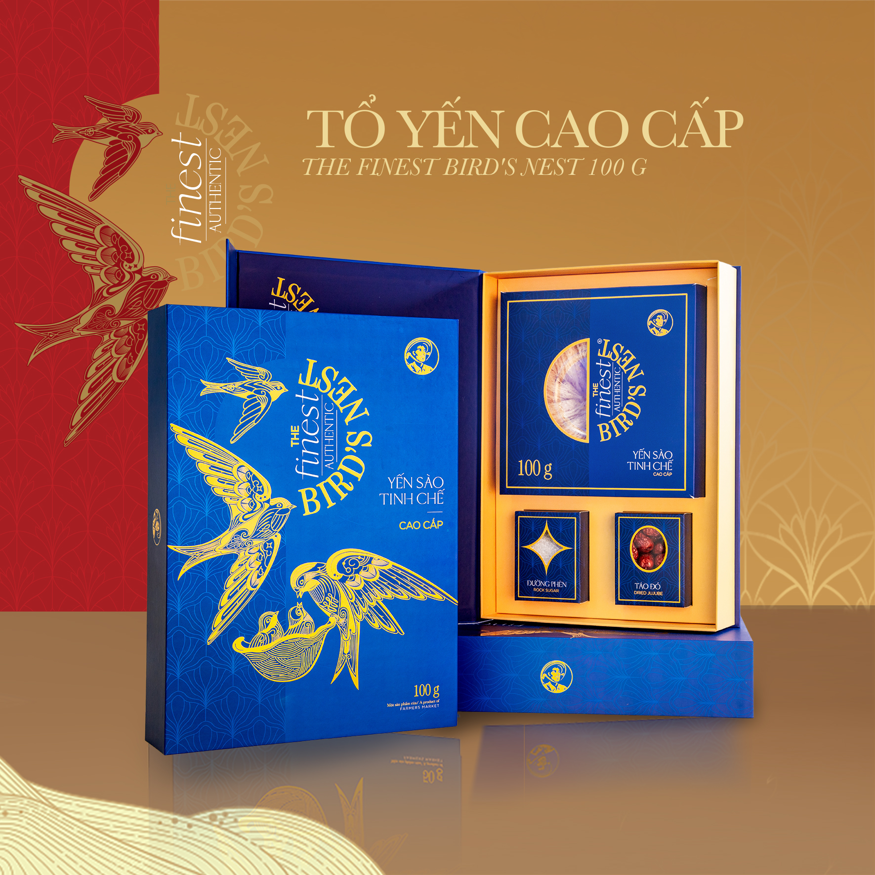 [Giao hàng toàn quốc] Tổ yến cao cấp The Finest Bird's Nest (Hộp 100G)