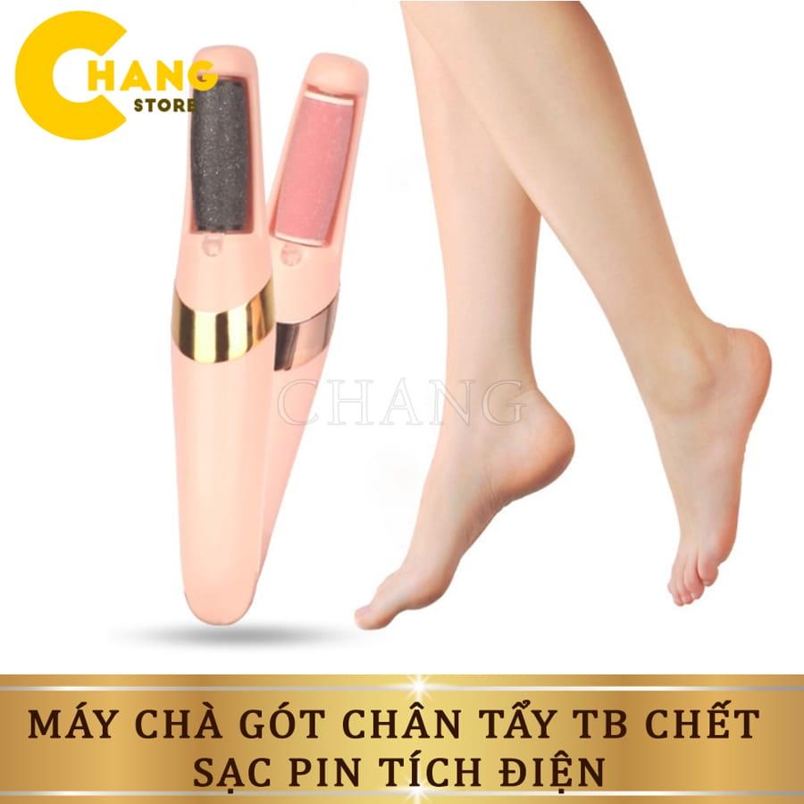 Máy Chà Gót Chân Tự Động, Tẩy Tế Bào Chết Tại Nhà Sạc Pin Tích Điện 2 Đầu Mài