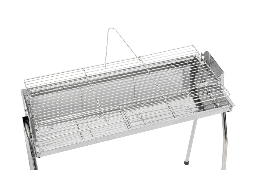 Bếp nướng than hoa VCL thay đổi chiều cao vỉ, Inox không gỉ sét, chống cháy thực phẩm, an toàn sức khỏe, không cần quạt, bếp nướng không khói, bếp nướng ngoài trời, bếp nướng than hoa vuông