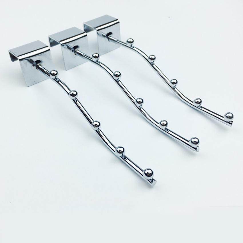 Móc treo đồ,tay treo đồ cho gian hàng vào hộp 25mm có thể điều chỉnh trên ray 206823