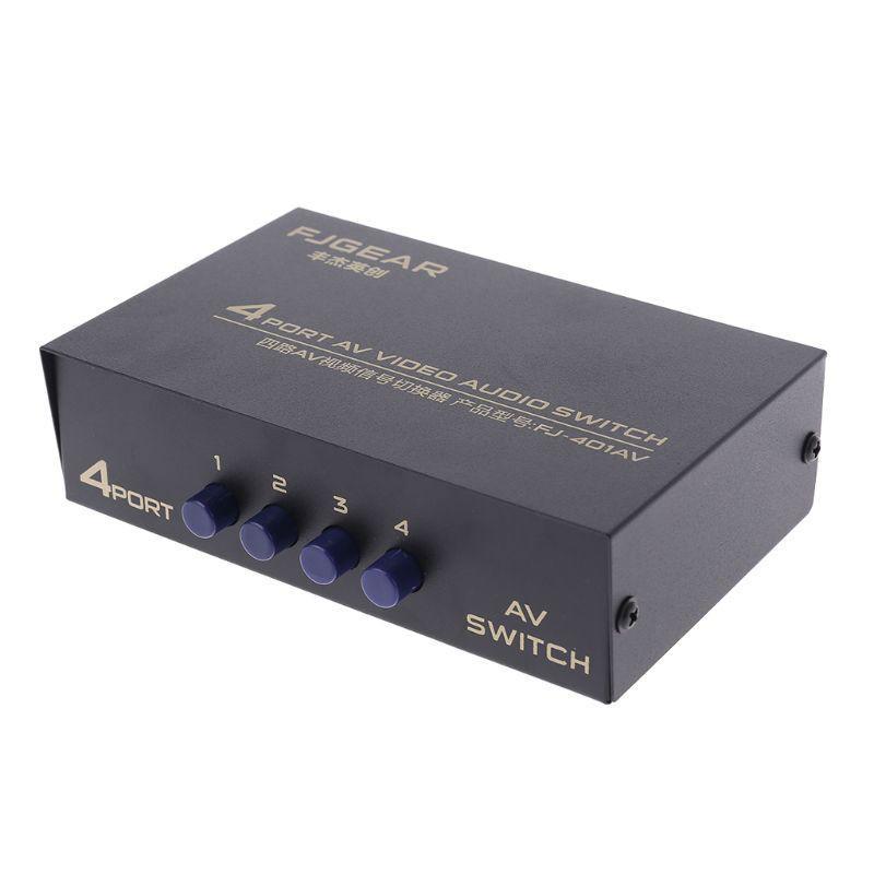 Bộ Chia Ra 4 Cổng Av Audio Video Rca 4 Vào 1