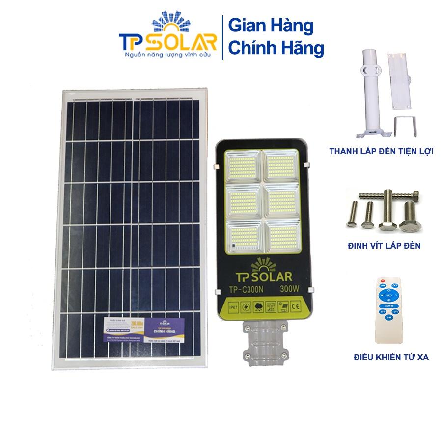 Đèn Bàn Chải Năng Lượng Mặt Trời TP Solar TP-C300N Công Suất 300W Chống Nước IP67, Độ Bền Cao