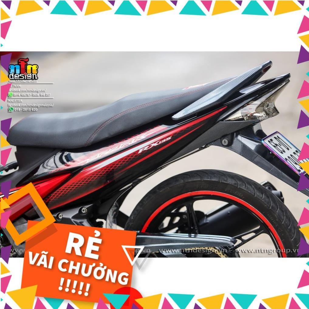 Tem Rời Exciter 2009 Mẫu Spark Đen Đỏ