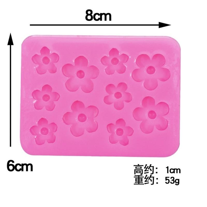 Khuôn silicon Hoa 5 Cánh Làm Nến